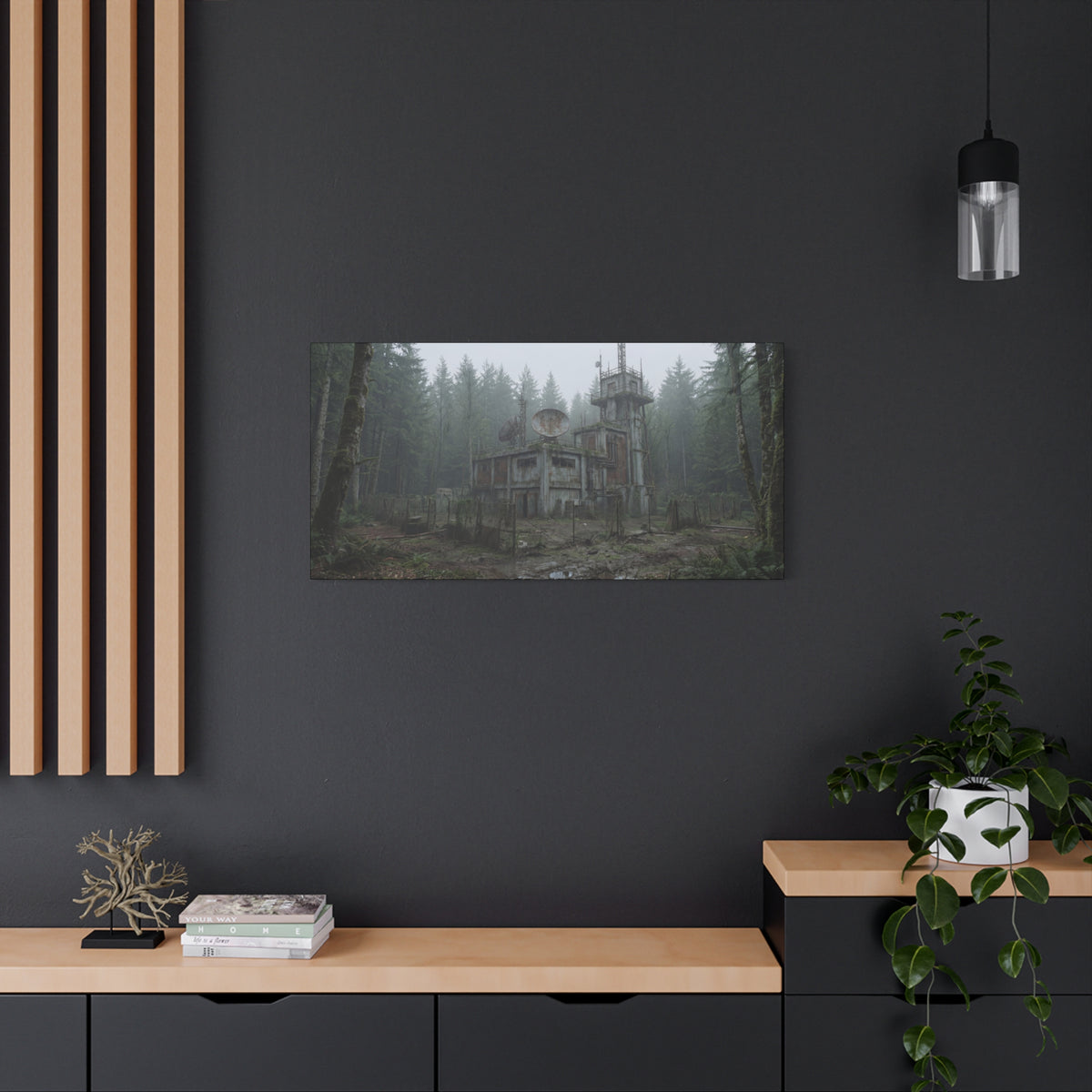 Fogline Tower // Canvas Print