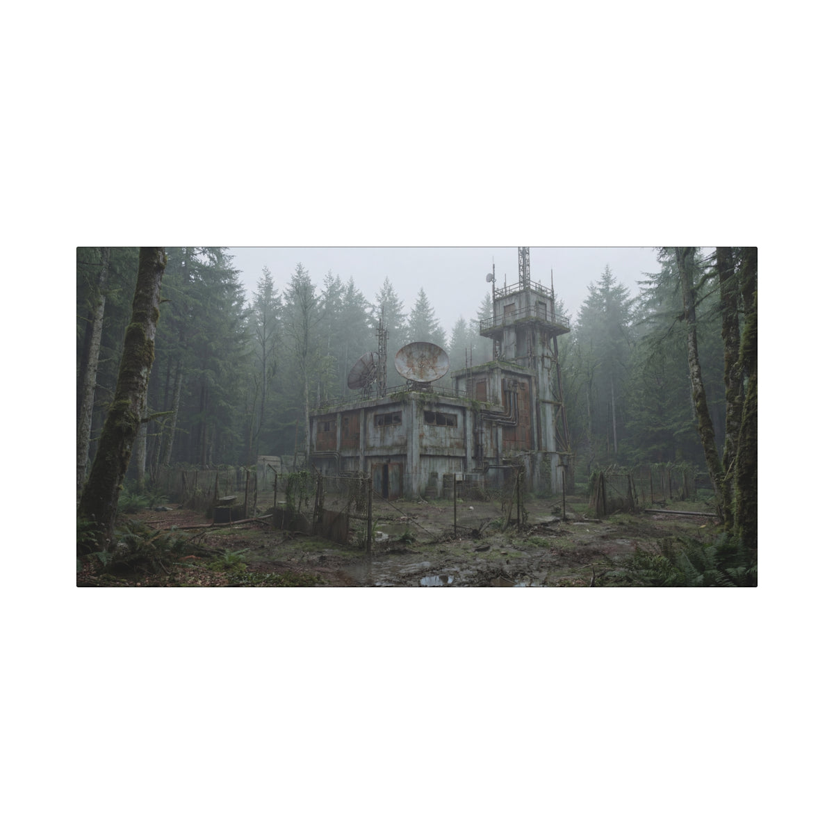 Fogline Tower // Canvas Print
