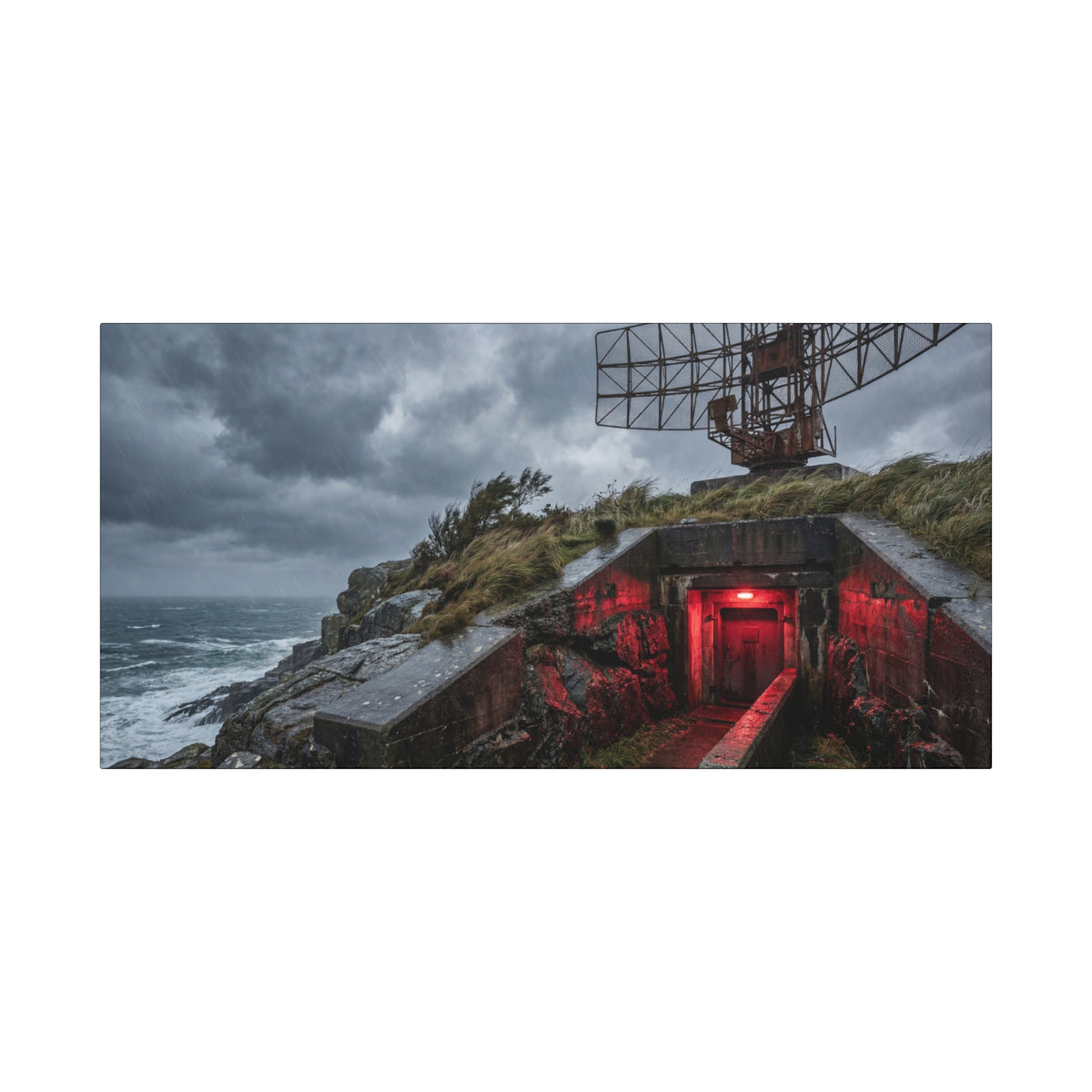 Red Door Station // Canvas Print