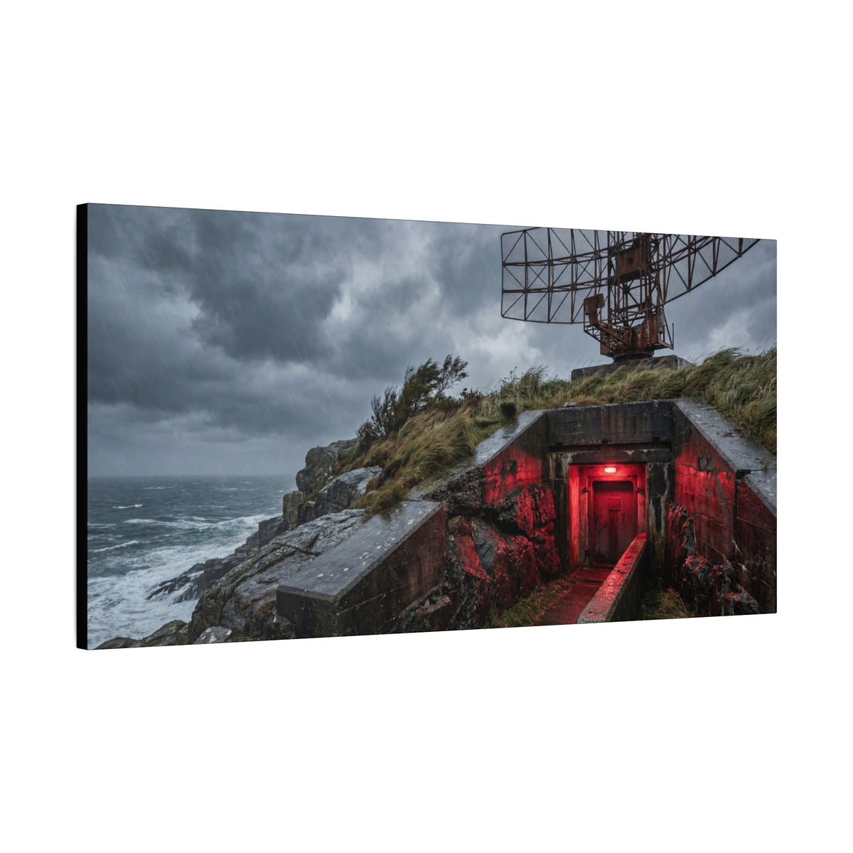 Red Door Station // Canvas Print