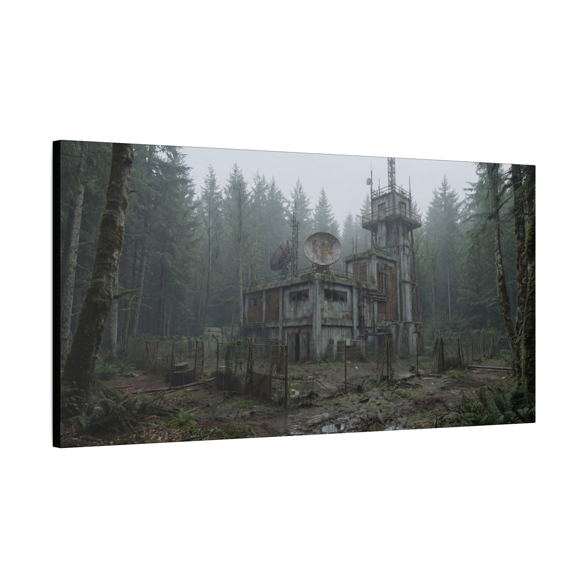 Fogline Tower // Canvas Print
