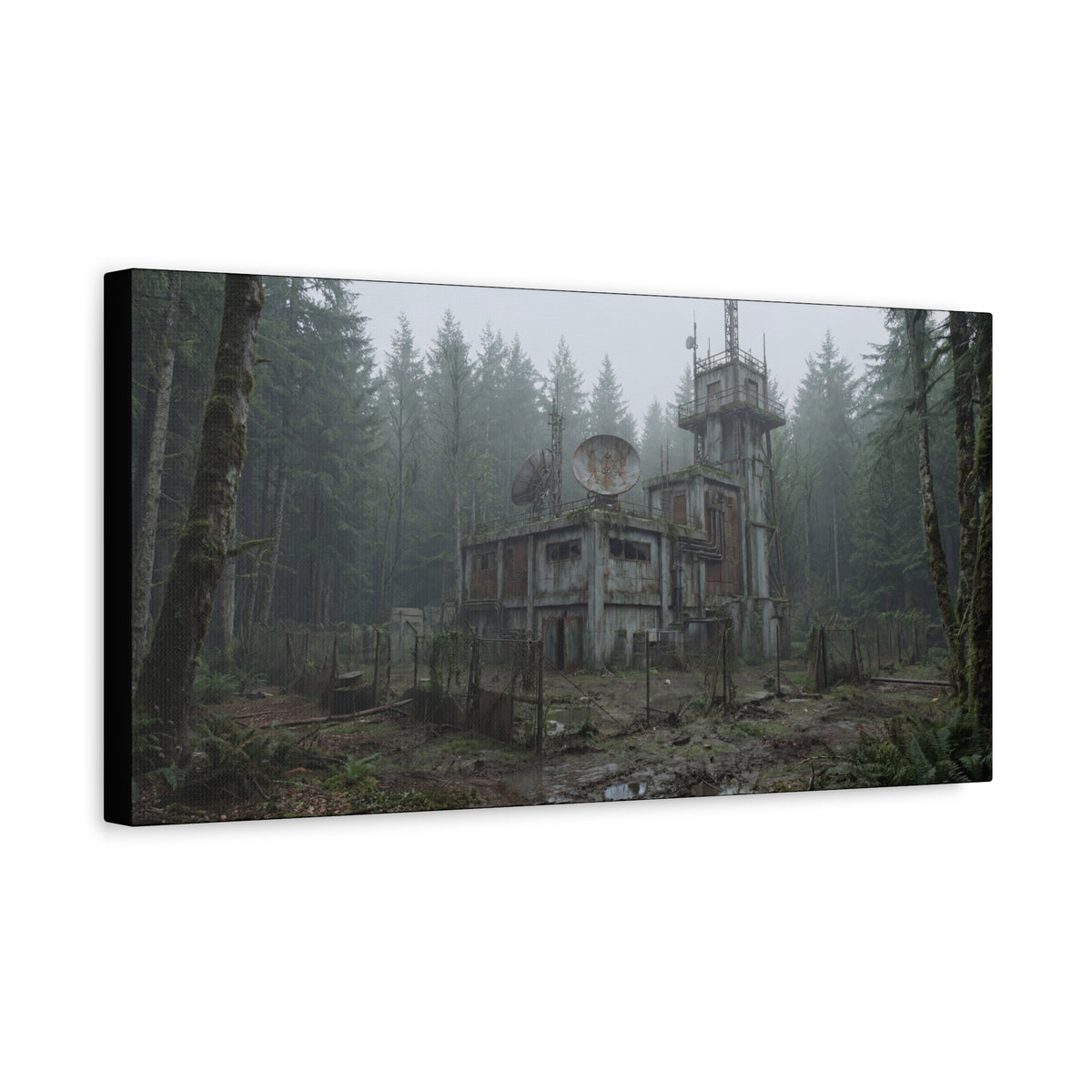 Fogline Tower // Canvas Print